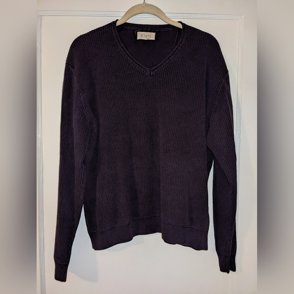 Purple V Neck Sweater